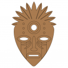 Afrika Totem Maskesi-Kozmo