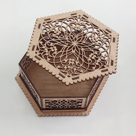 Altıgen Kapaklı Şekerlik Kutu