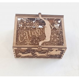 Yılbaşı Temalı Kızaklı Kutu