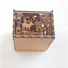 Yılbaşı Temalı Kızaklı Kutu