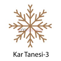 Kar Tanesi Bardak Altlığı