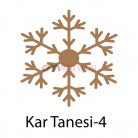 Kar Tanesi Bardak Altlığı