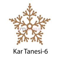 Kar Tanesi Bardak Altlığı