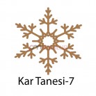 Kar Tanesi Bardak Altlığı