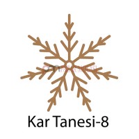 Kar Tanesi Bardak Altlığı