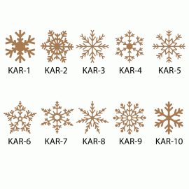 Kar Tanesi Bardak Altlıkları