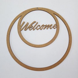 Welcome Çift Kasnaklı Kapı Süsü