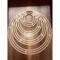 3'lü Ahşap Makrome Kasnak Seti