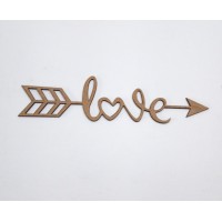 Love Yazılı Ok Tablo