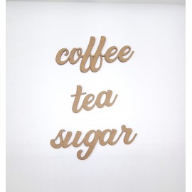 Coffee Tea Sugar Tablo