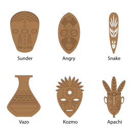 Afrika Totem Maskeleri Afrika Totem Maskeleri