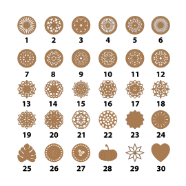 Kaplamalı Desenli Supla Amerikan Servis 
